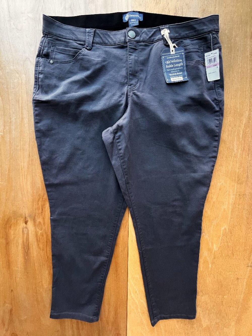DEMOCRACY AB SOLUTION ANKLE JEANS WOMEN’S sz 22w Gray High Rise Stretchy NEW